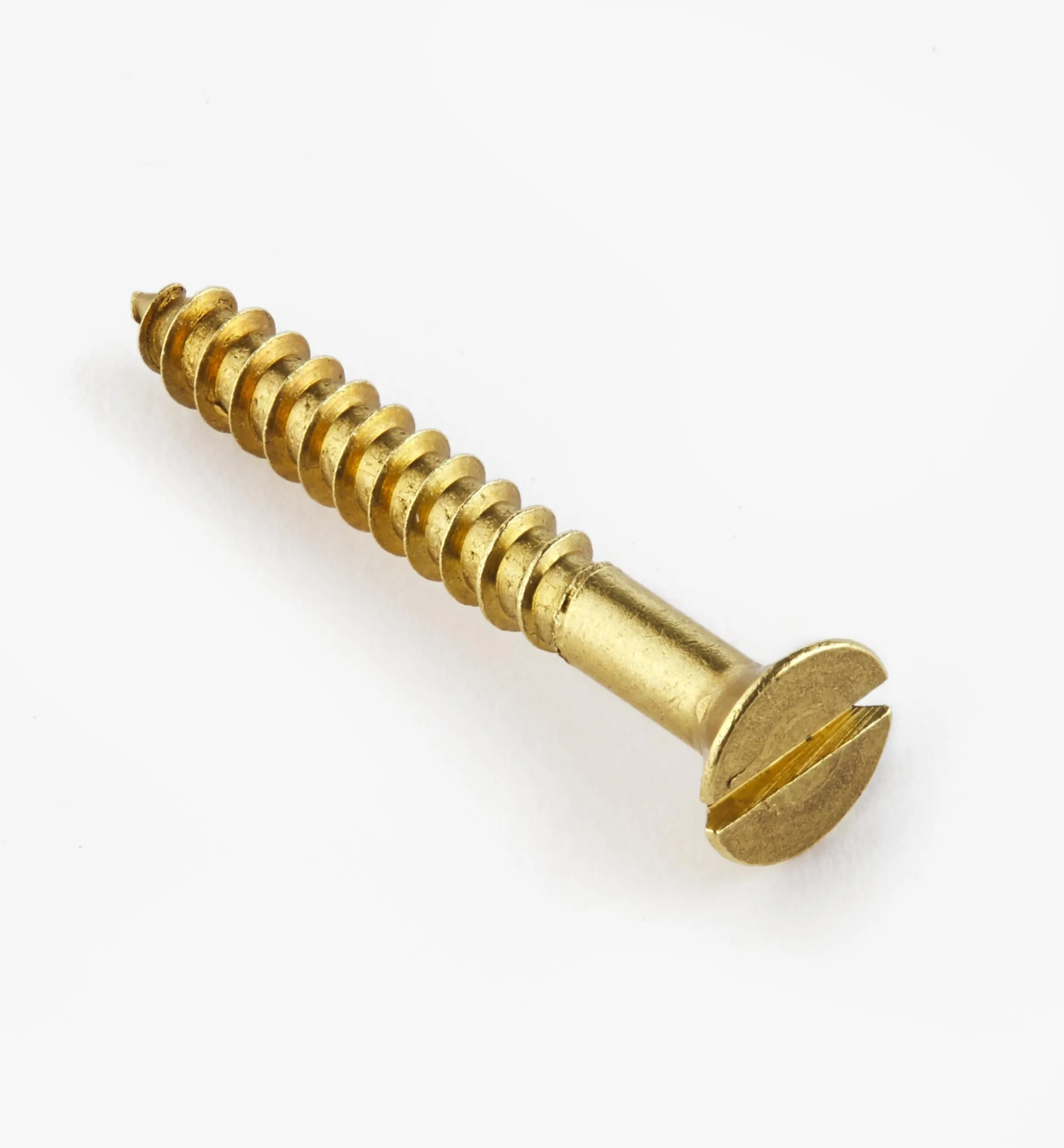 Lee Valley Screws>1 1/4" #8 Flat-Head Brass Screws