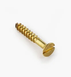 Lee Valley Screws>1 1/4" #10 Flat-Head Brass Screws