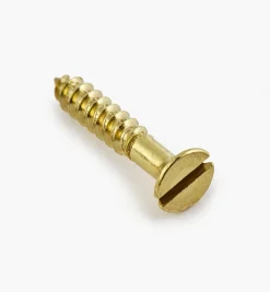 Lee Valley Screws>5/8" #4 Flat-Head Brass Screws