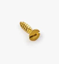 Lee Valley Screws>1/2" #5 Flat-Head Brass Screws