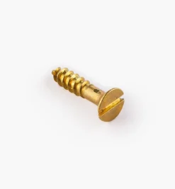 Lee Valley Screws>5/8" #6 Flat-Head Brass Screws