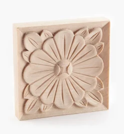 Lee Valley Project Supplies>2 3/4" Hand-Carved Square Appliqué