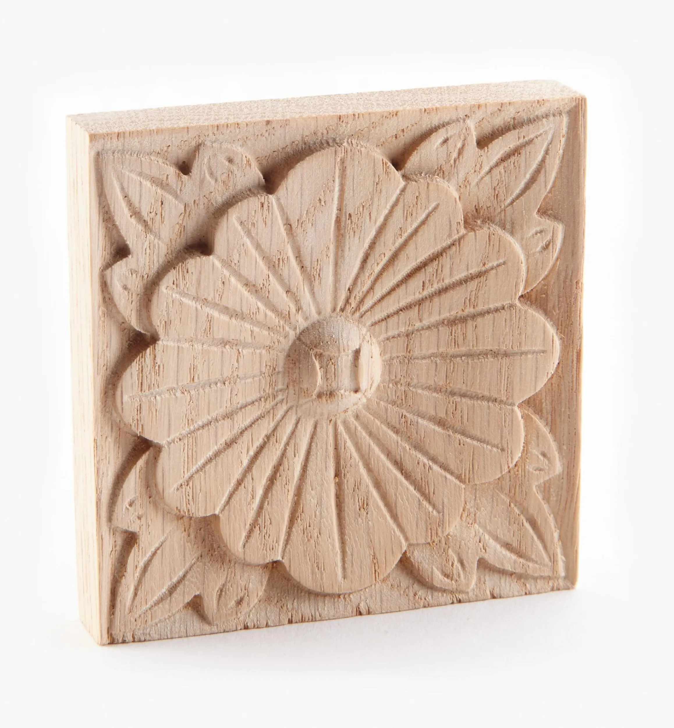 Lee Valley Project Supplies>2 3/4" Hand-Carved Square Appliqué