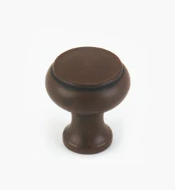 Lee Valley Knobs>1 1/8" Rustic-Iron Finish Knob