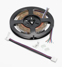 Lee Valley Lighting>8' Color-Controlled RGB+W LED Tape Light Set, 30+30 LEDs/m