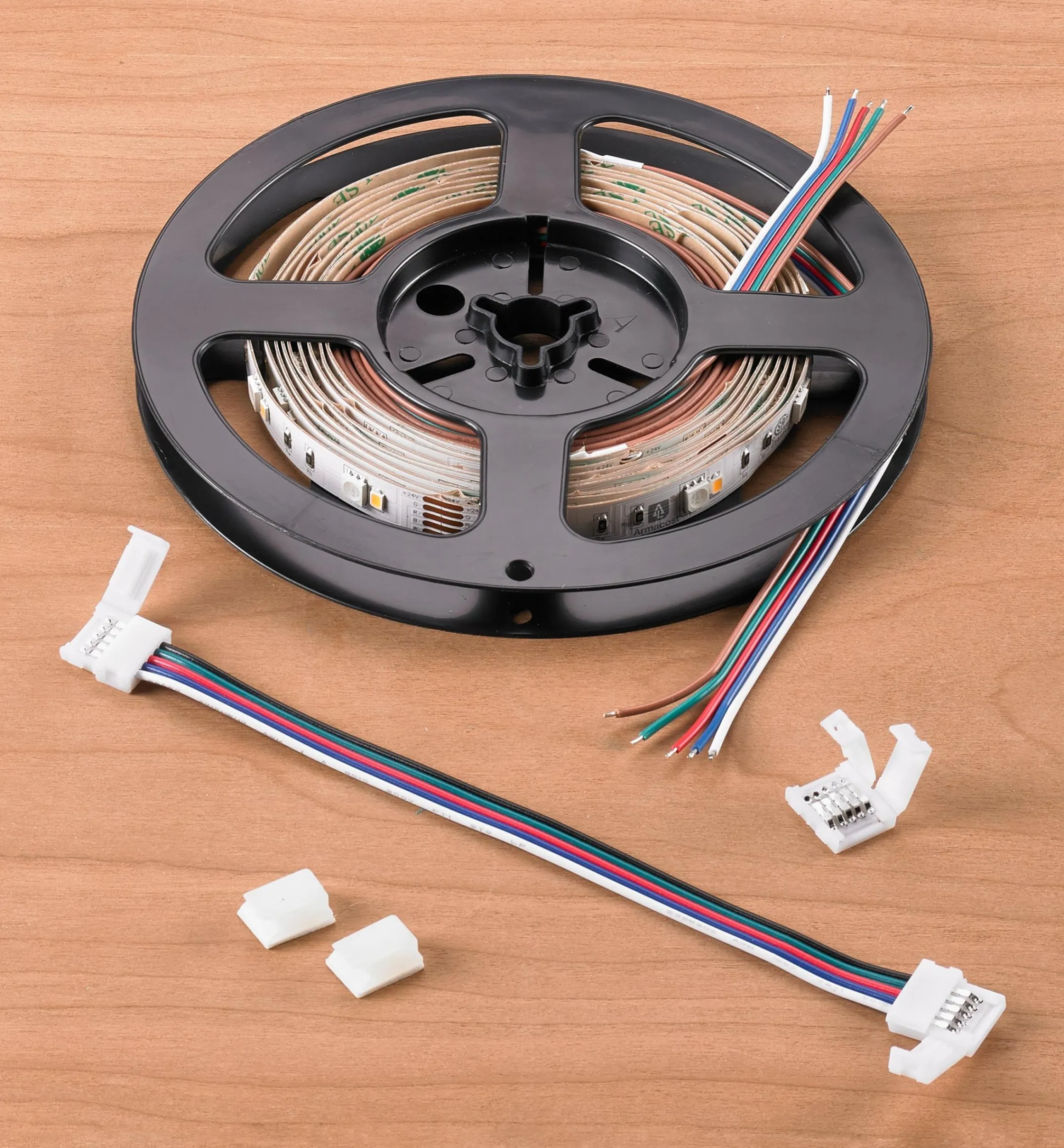 Lee Valley Lighting>8' Color-Controlled RGB+W LED Tape Light Set, 30+30 LEDs/m