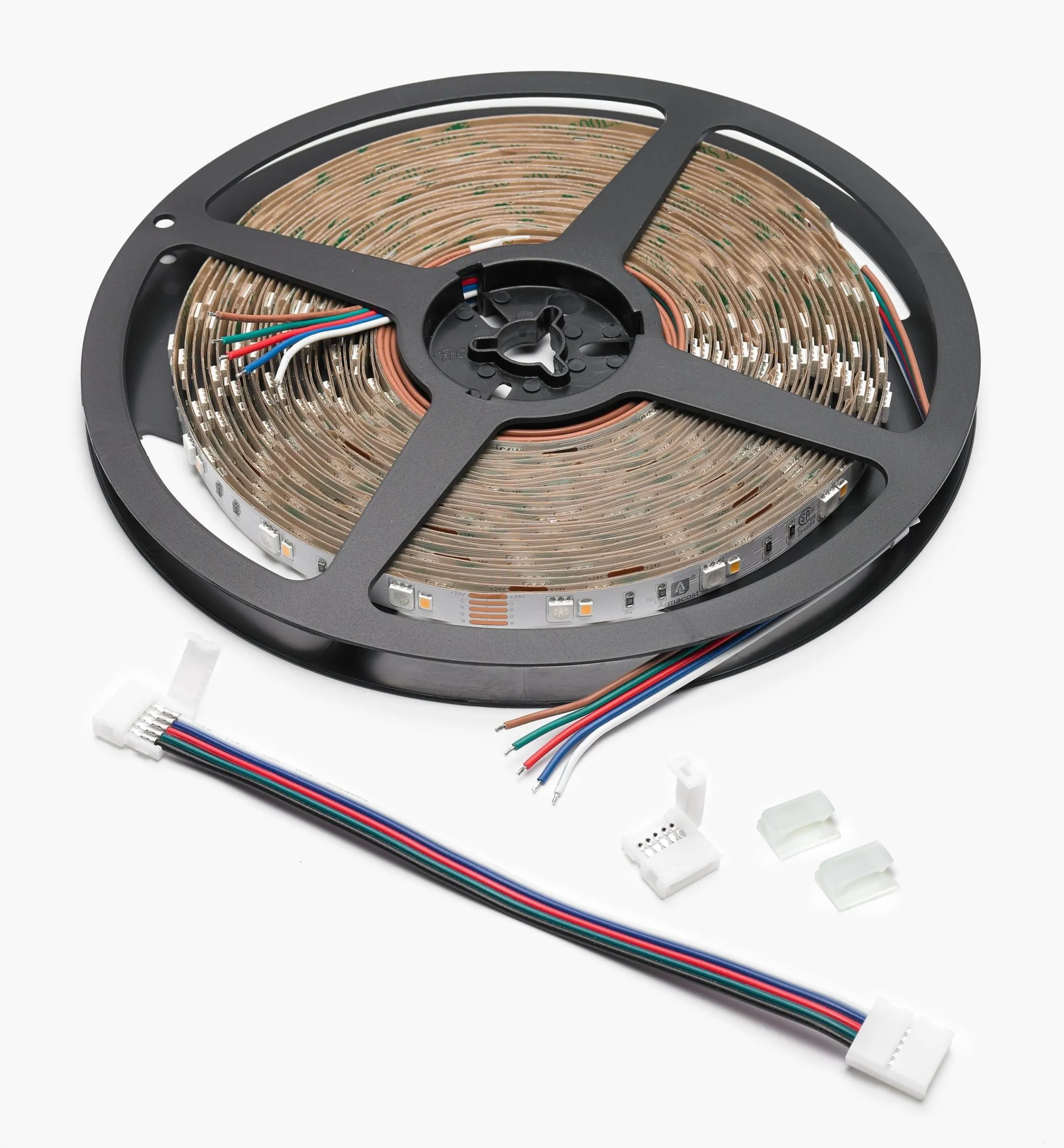 Lee Valley Lighting>32' Color-Controlled RGB+W LED Tape Light Set, 30+30 LEDs/m