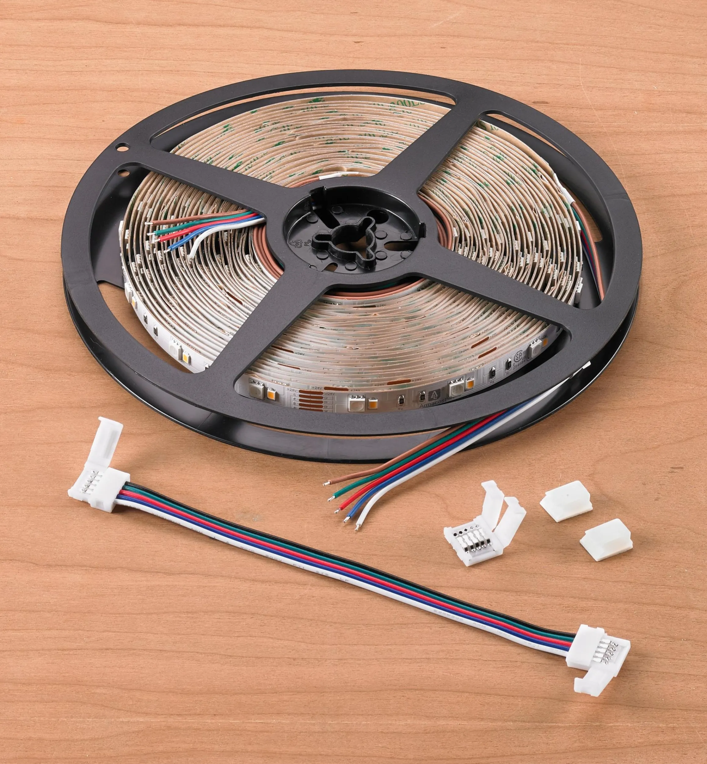 Lee Valley Lighting>32' Color-Controlled RGB+W LED Tape Light Set, 30+30 LEDs/m