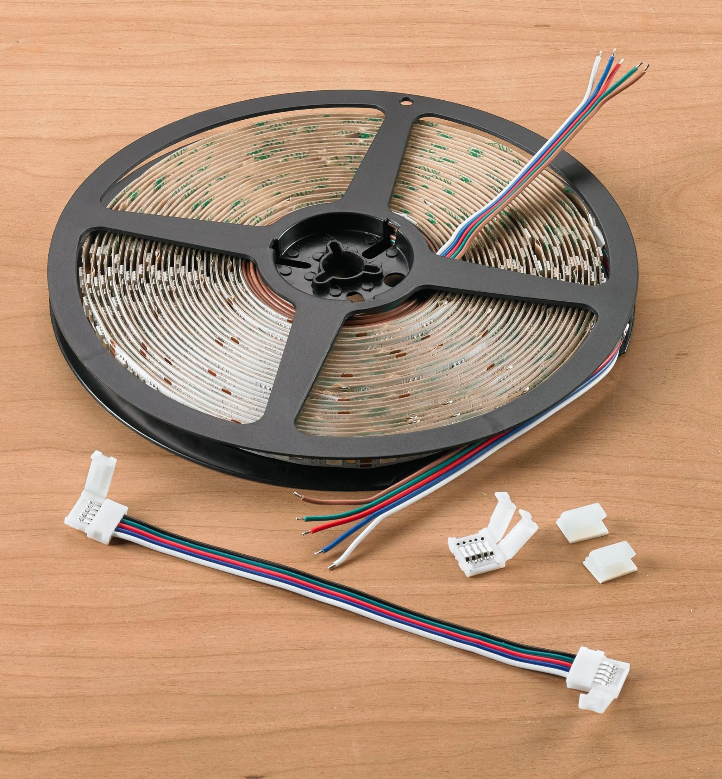 Lee Valley Lighting>32' Color-Controlled RGB+W LED Tape Light Set, 60+60 LEDs/m