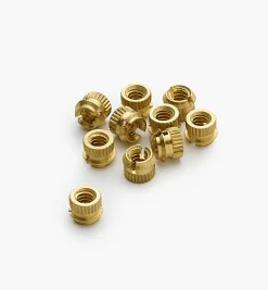 Lee Valley Fasteners>6-32 E-Z Fin Insert Nuts