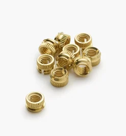Lee Valley Fasteners>10-32 E-Z Fin Insert Nuts