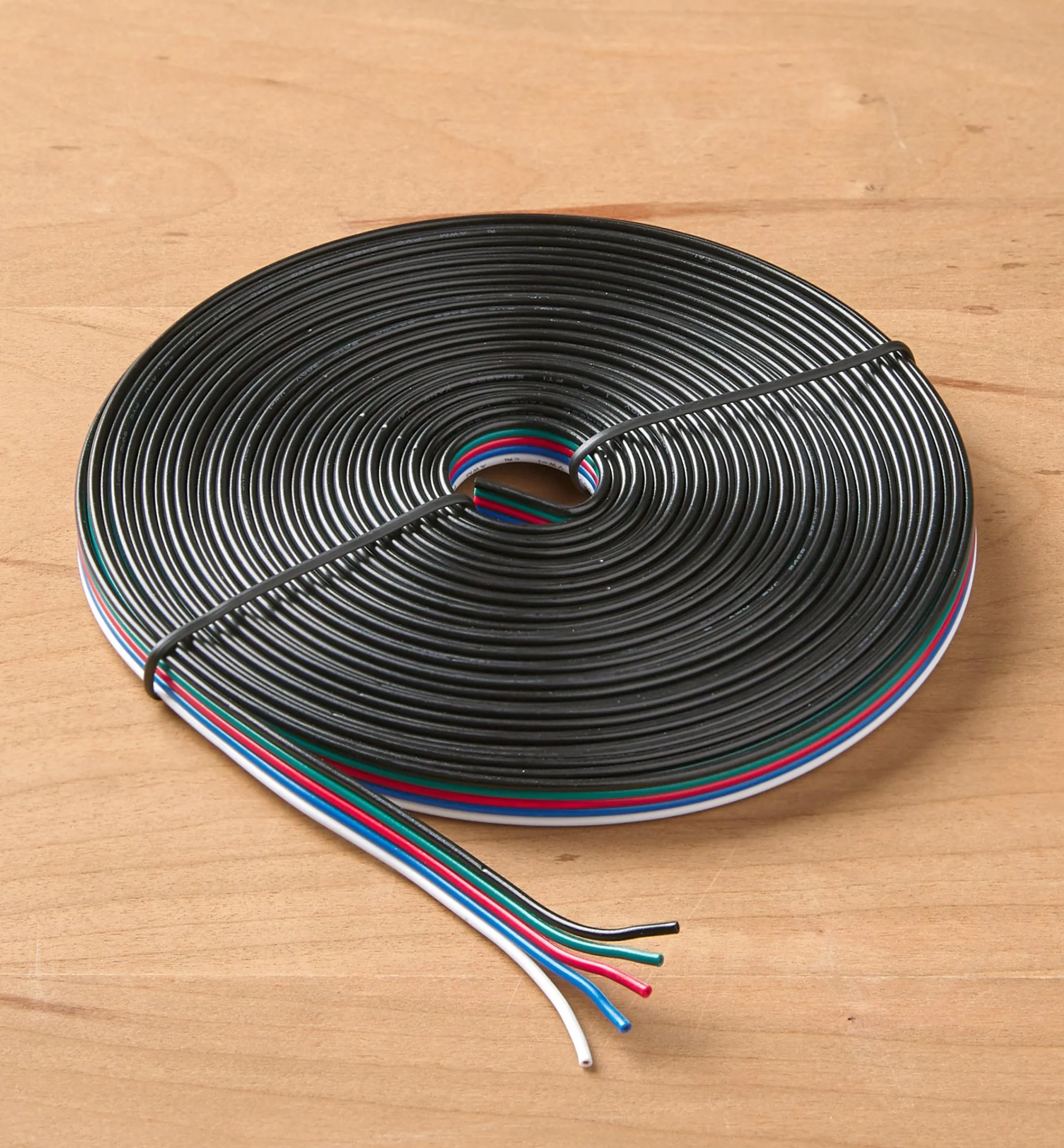 Lee Valley Lighting>22 Ga. Five-Conductor Flat Ribbon Wire For RGB+W LED Tape Lights