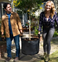 Lee Valley Container Gardening>25 Gallon Mesh Fabric Pot