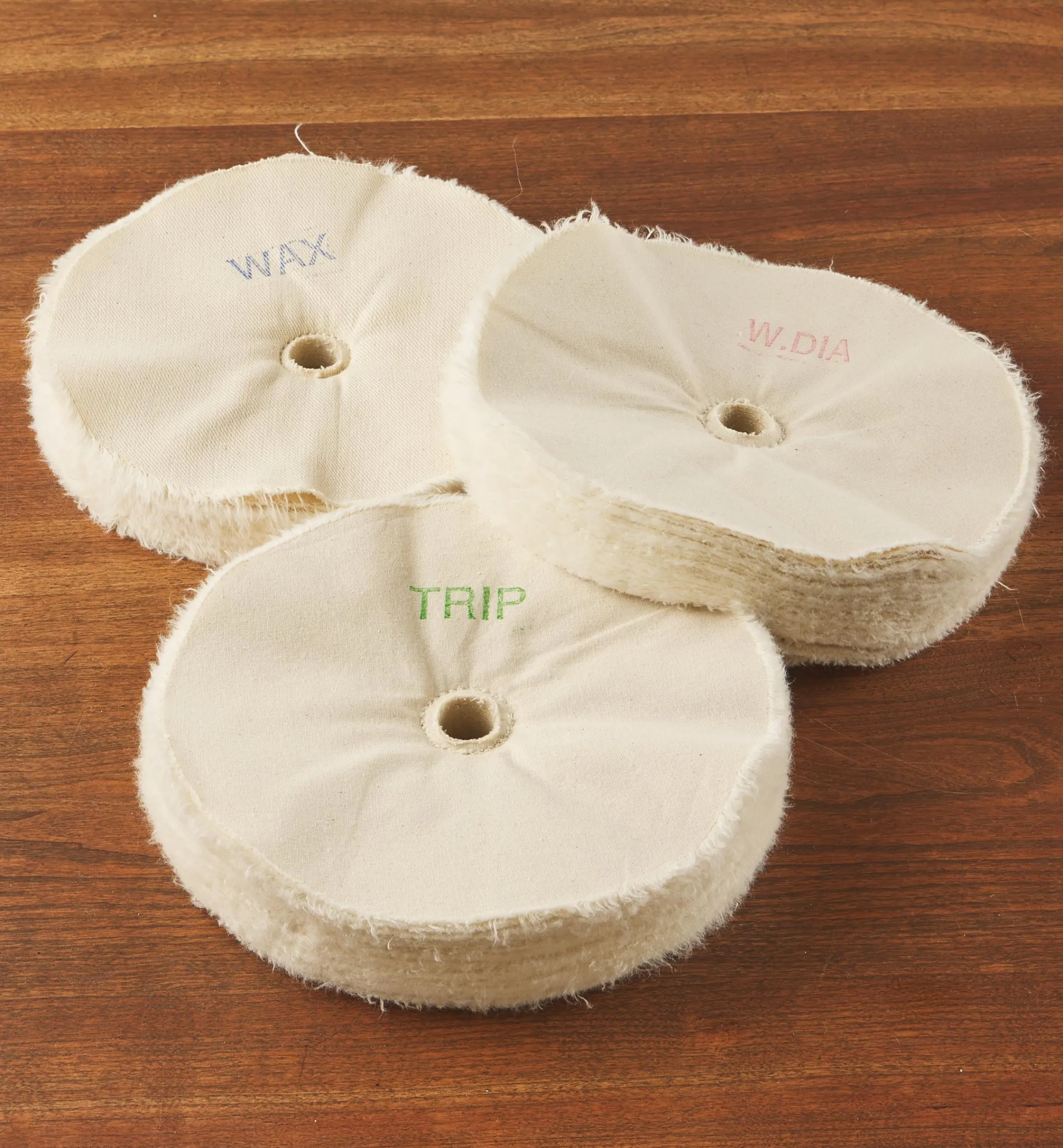 Lee Valley Power Tool Accessories>8" Replacement Buffs For Beall 3-On Lathe System