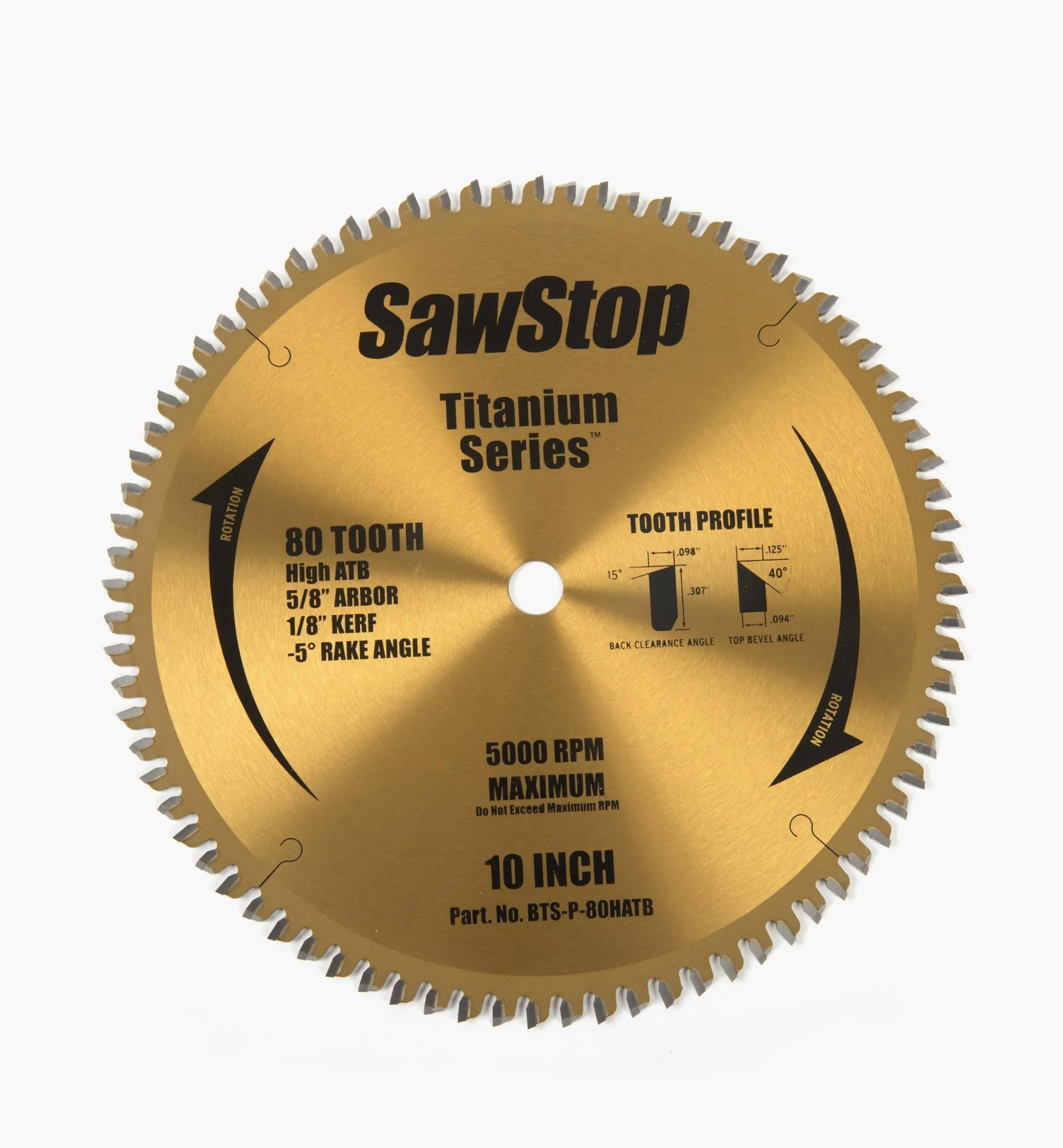 Lee Valley Power Tool Accessories>10" Titanium-Coated Saw Blades For SawStop Saws