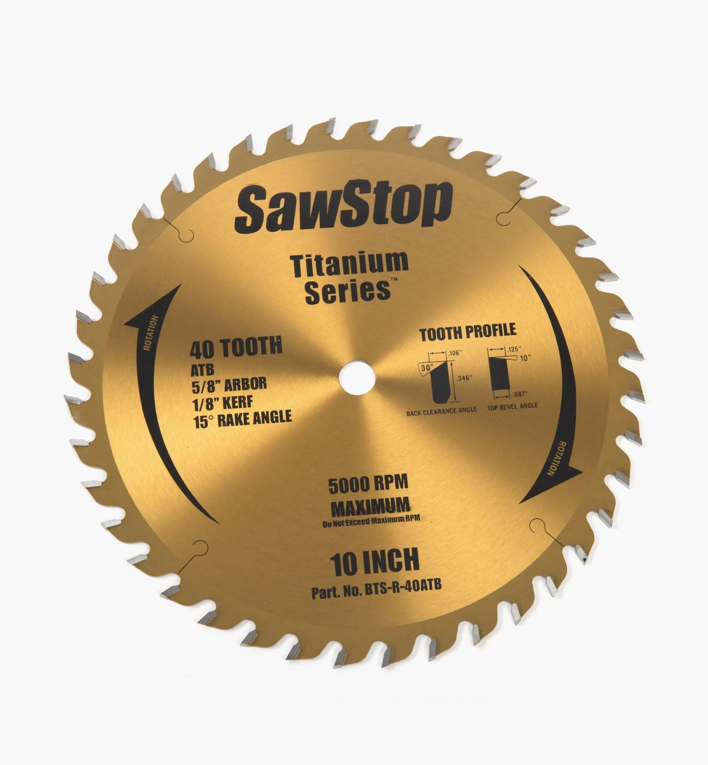 Lee Valley Power Tool Accessories>10" Titanium-Coated Saw Blades For SawStop Saws