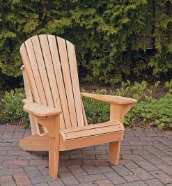 Lee Valley Plans>Adirondack Plus Chair & Footstool Plan