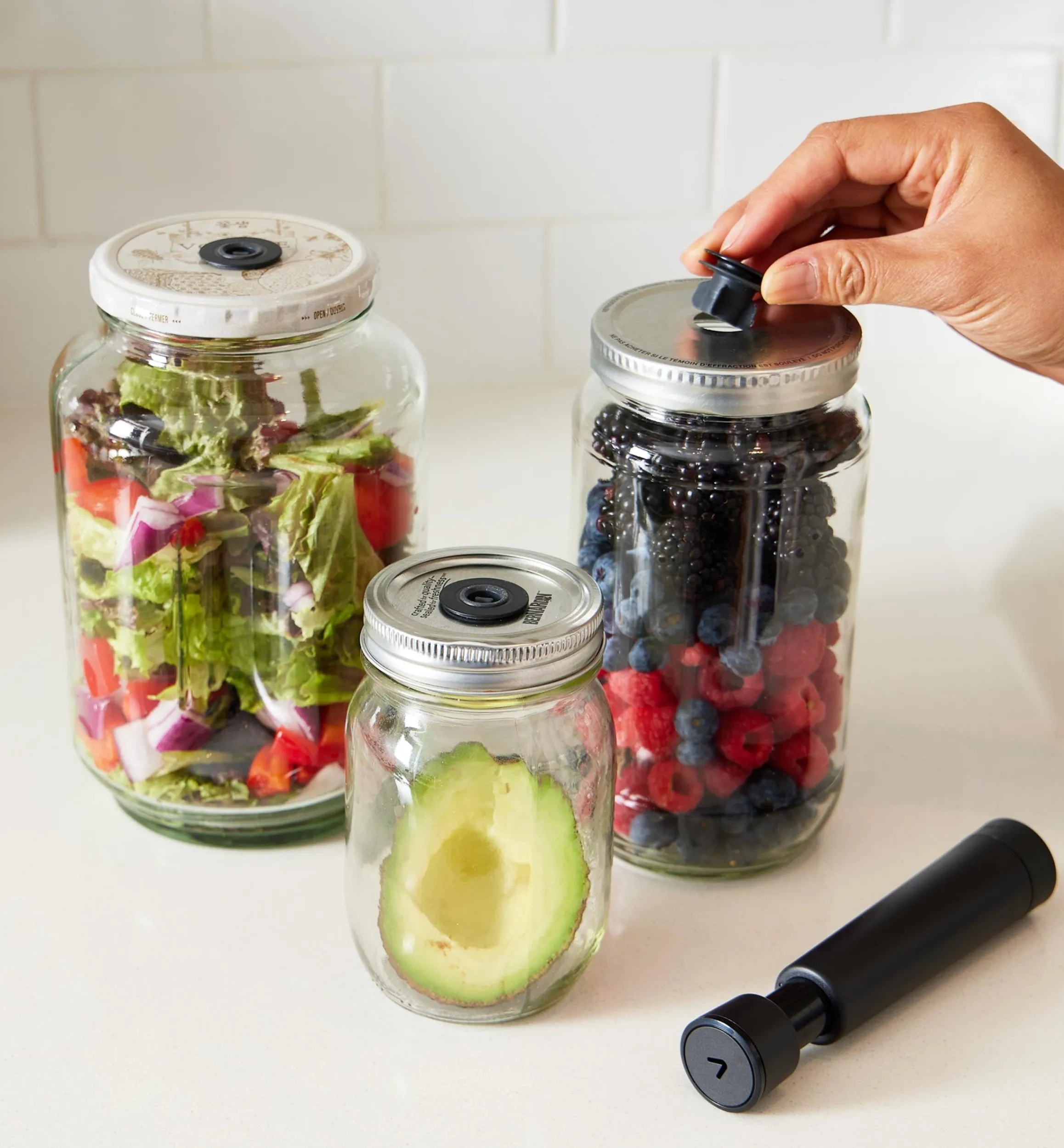 Lee Valley Food Storage>Airtender Food Vacuum-Storage Starter Set