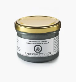 Lee Valley Supplies>Allbäck Graphite Gray Linseed Oil Paint