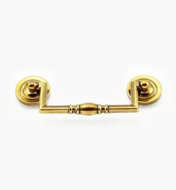 Lee Valley Pulls>Antique Brass Traditional Squared Bail Pull