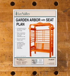 Lee Valley Plans>Arbor With Seat Plan
