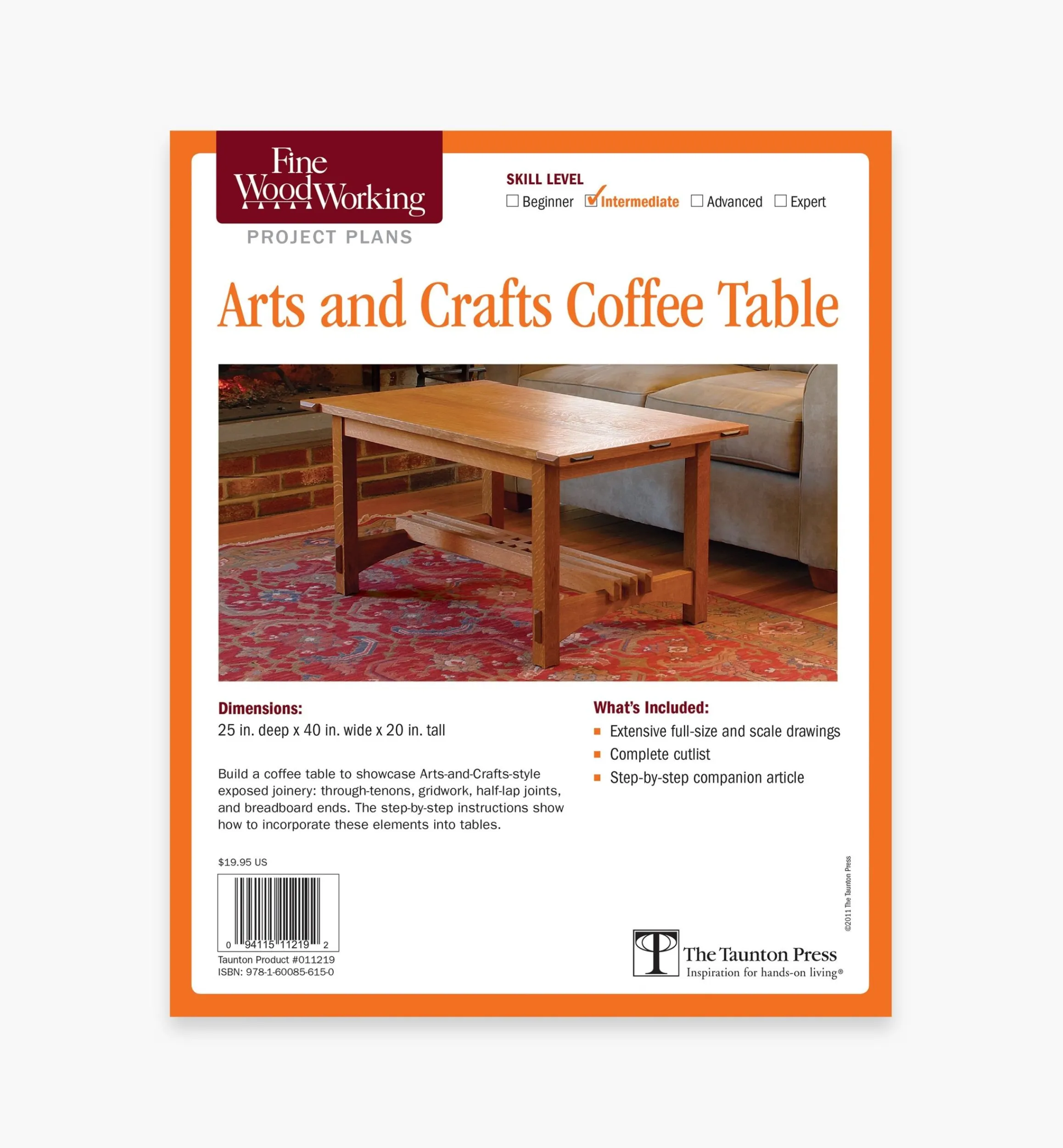 Lee Valley Plans>Arts And Crafts Coffee Table Plan