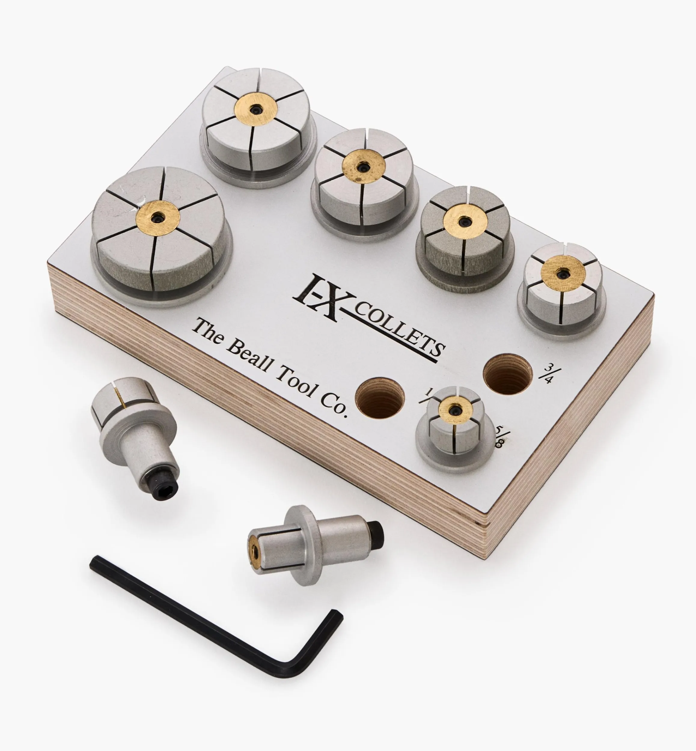 Lee Valley Power Tool Accessories>Beall IX (Internal Expanding) Collet Set