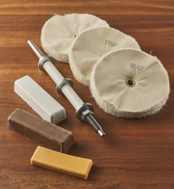 Lee Valley Power Tool Accessories>Beall 3-On Lathe Buffing System