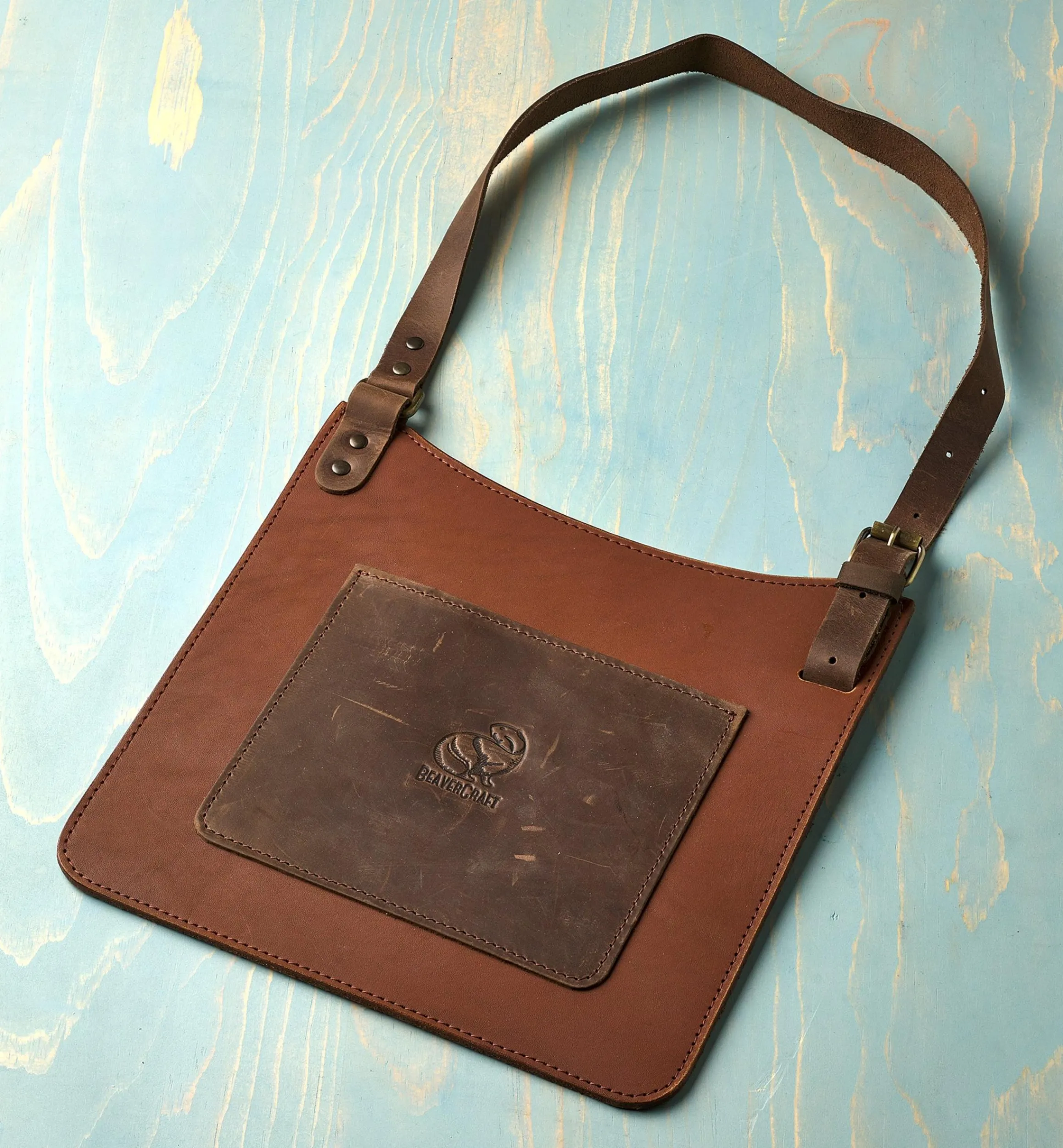 Lee Valley Safety Gear>BeaverCraft Carver's Leather Chest Apron
