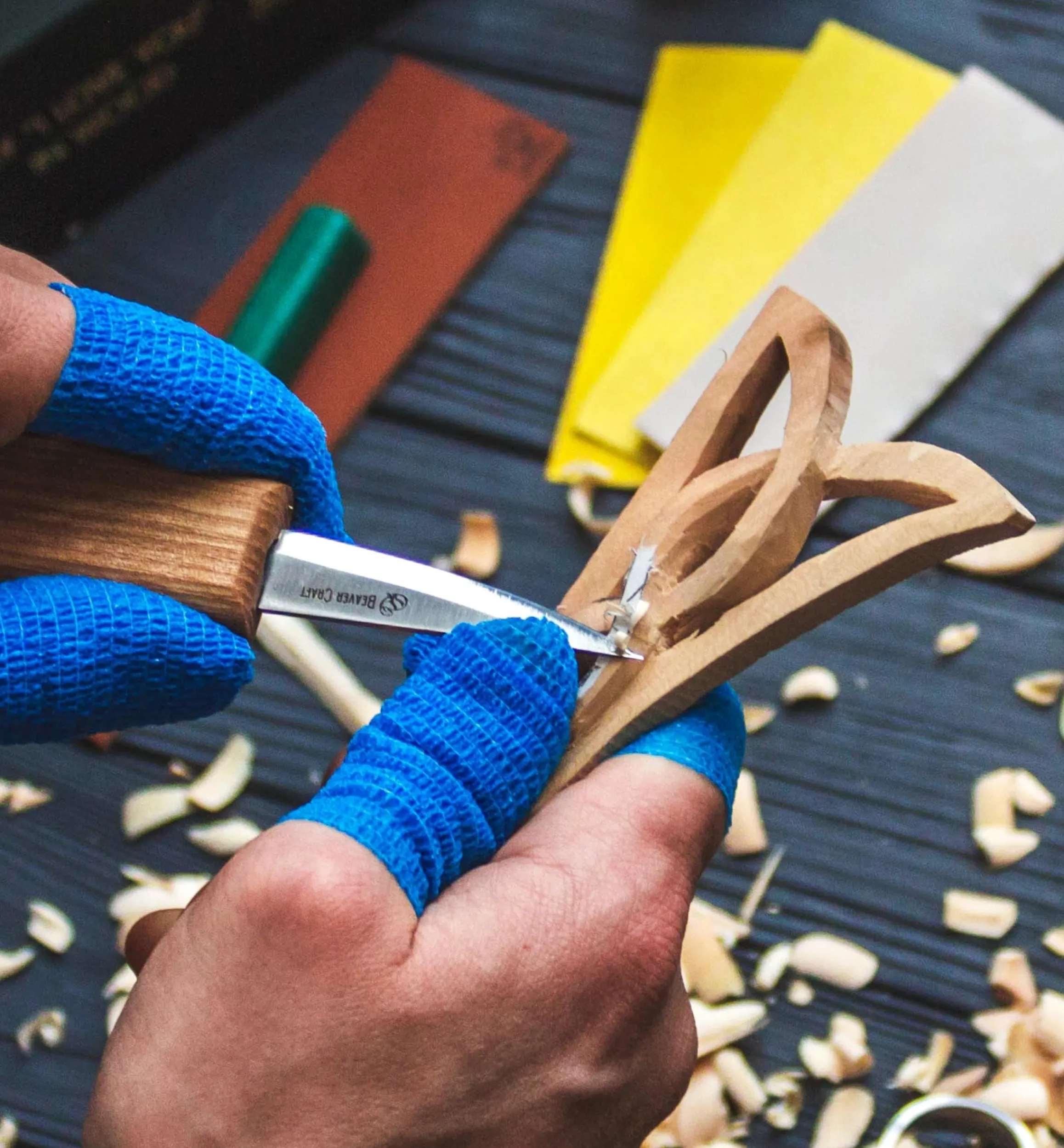 Lee Valley Supplies>BeaverCraft Celtic-Style Lovespoon Carving Kit