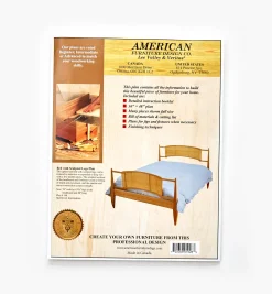 Lee Valley Plans>Bed With Sculpted Legs Plan