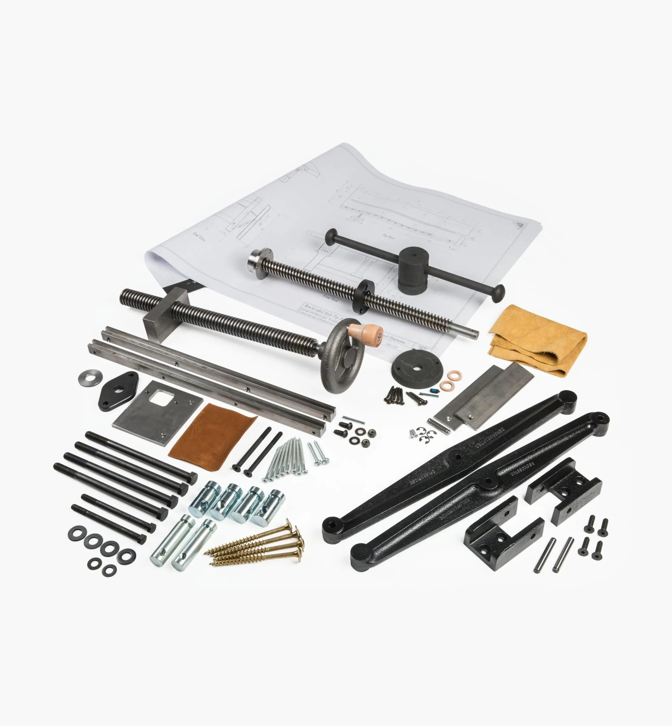 Lee Valley Workshop>Benchcrafted Roubo Bench Plan & Classic Vise Hardware Kits