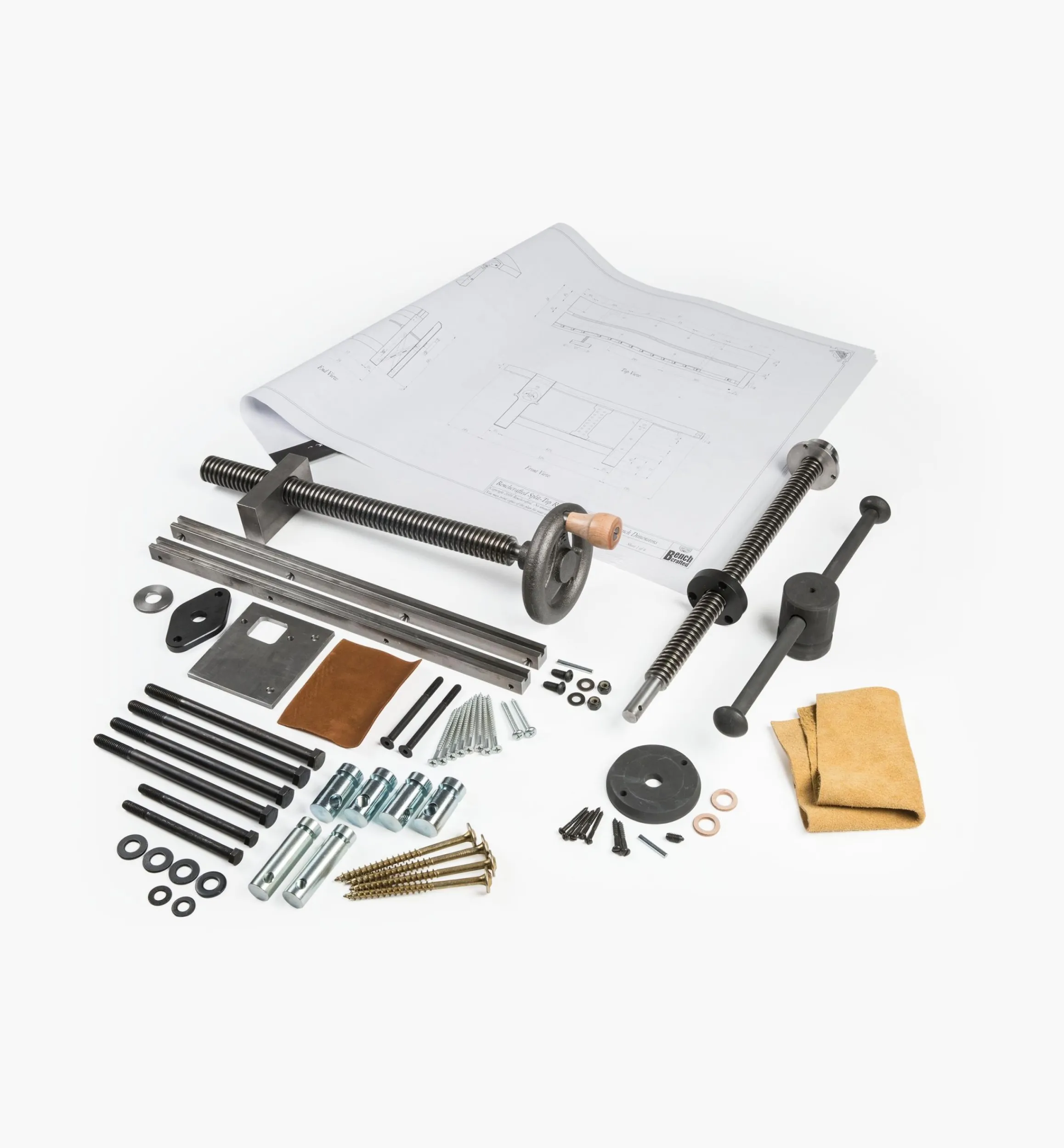 Lee Valley Workshop>Benchcrafted Roubo Bench Plan & Classic Vise Hardware Kits