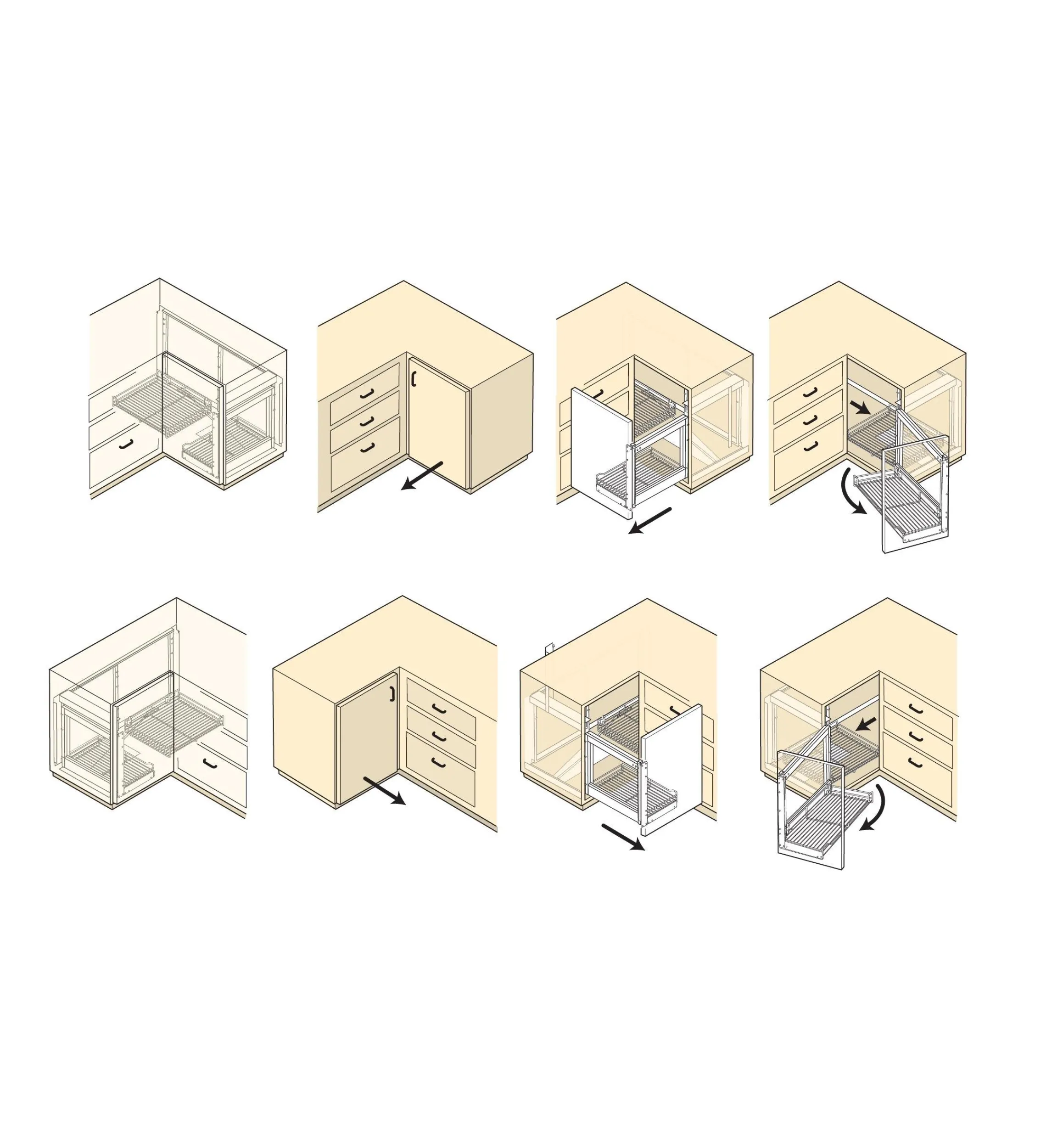 Lee Valley Kitchen Hardware>Blind-Corner Unit