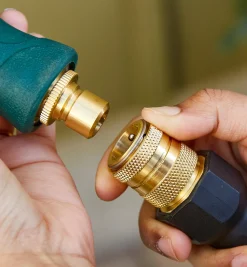 Lee Valley Hoses & Accessories>Brass Quick Connect Set