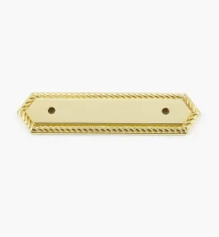 Lee Valley Escutcheons>Brass Rope-Edge Handle Escutcheons