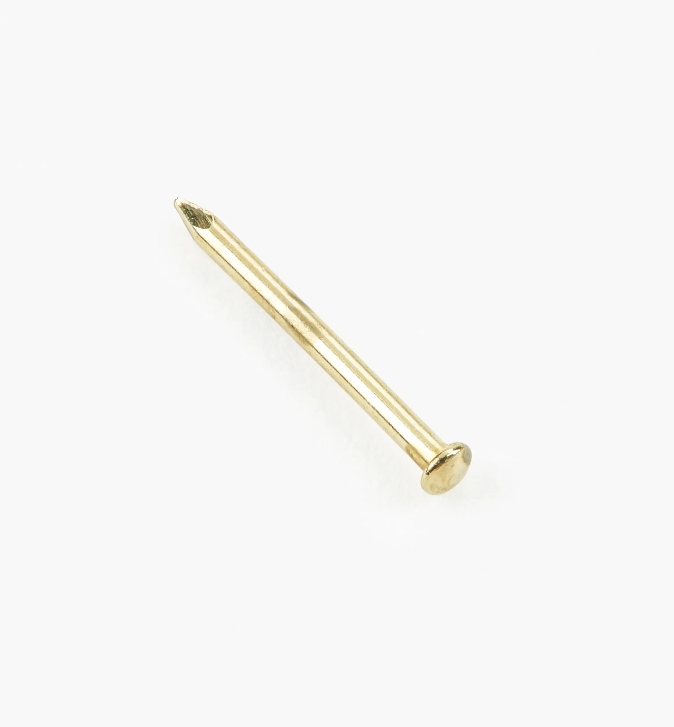 Lee Valley Fasteners>Brass-Plated Escutcheon Pins