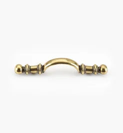 Lee Valley Handles>Burnished Brass Arched Die-Cast Pull