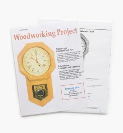 Lee Valley Plans>Calendar Clock Plan