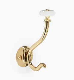 Lee Valley Hooks>Ceramic Knob Coat & Hat Hook
