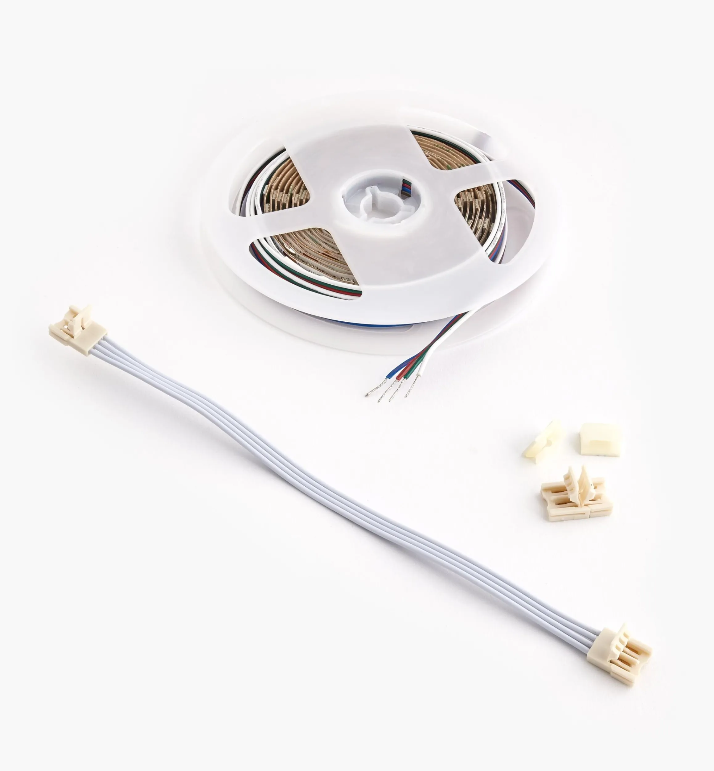 Lee Valley Lighting>Color-Controlled (RGB) LED Tape Lighting Kits (12V)