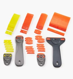Lee Valley Scrapers>Complete Plastic Razor Blade Scraping Set