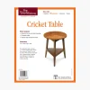 Lee Valley Plans>Cricket Table Plan