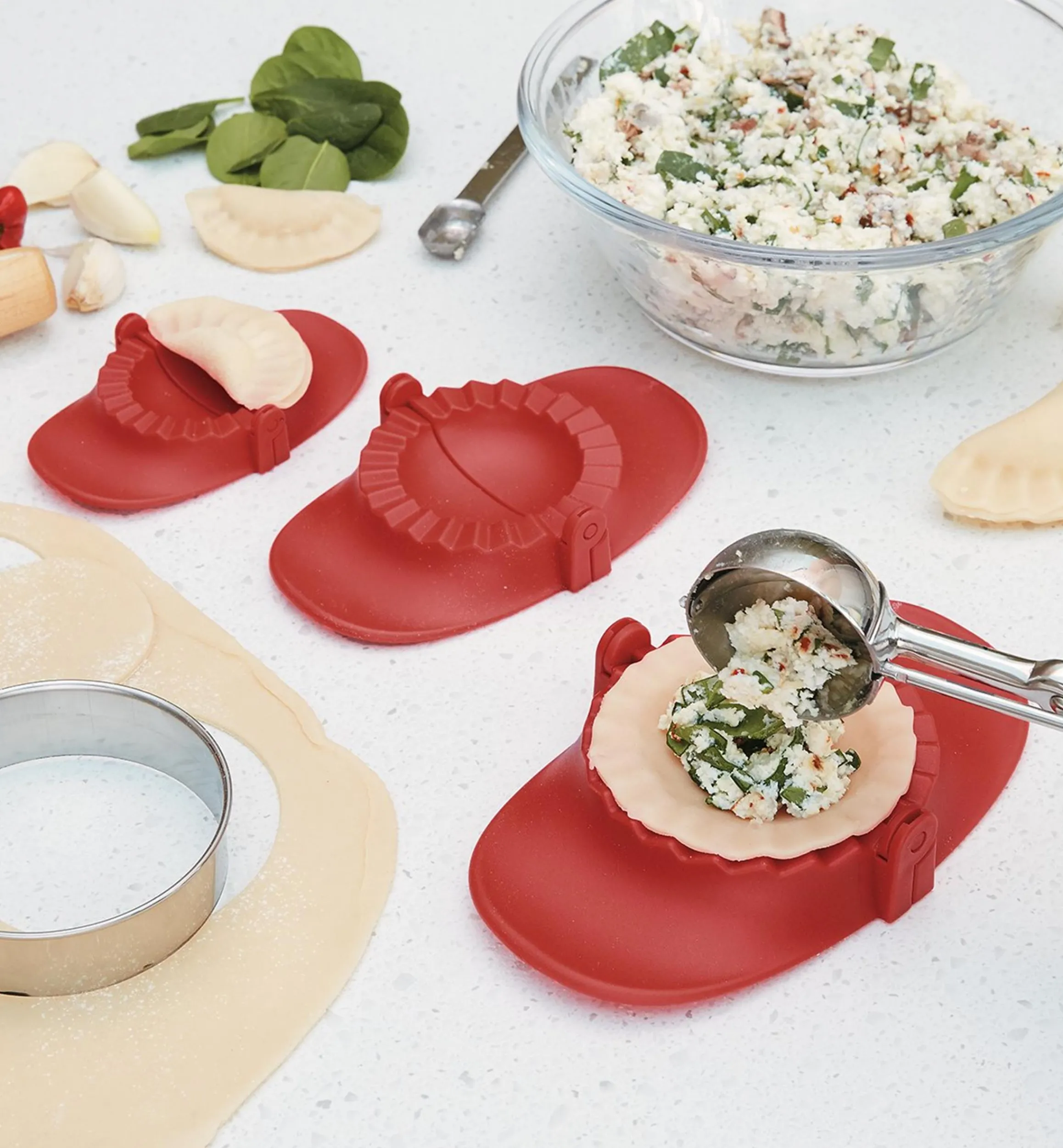 Lee Valley Pastry Tools>Dough Press Set