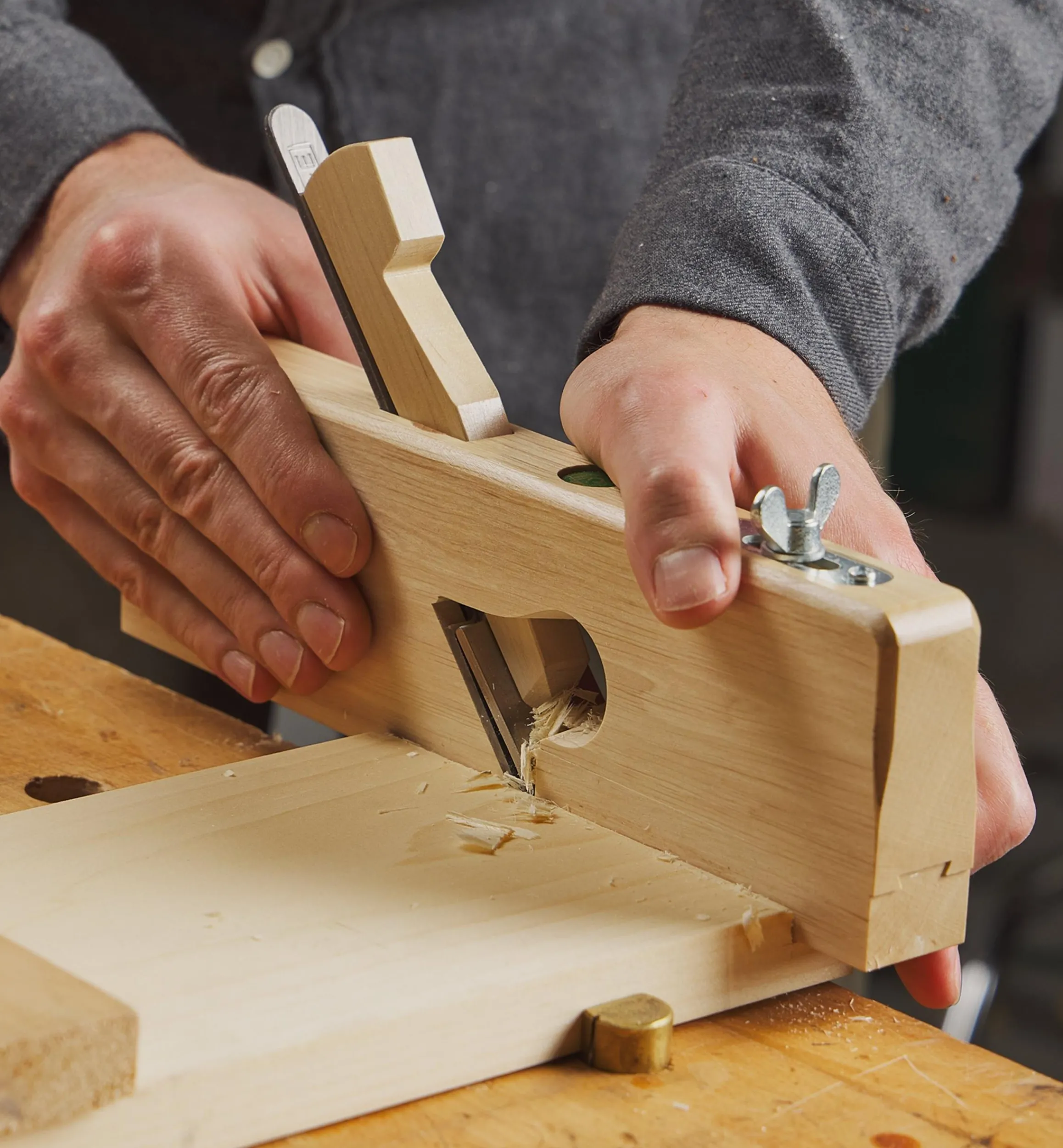 Lee Valley Planes>E.C. Emmerich Traditional Wooden Rabbet Plane
