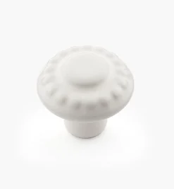 Lee Valley Knobs>Embossed Ceramic Knobs