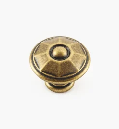 Lee Valley Knobs>Faceted Brass Knobs
