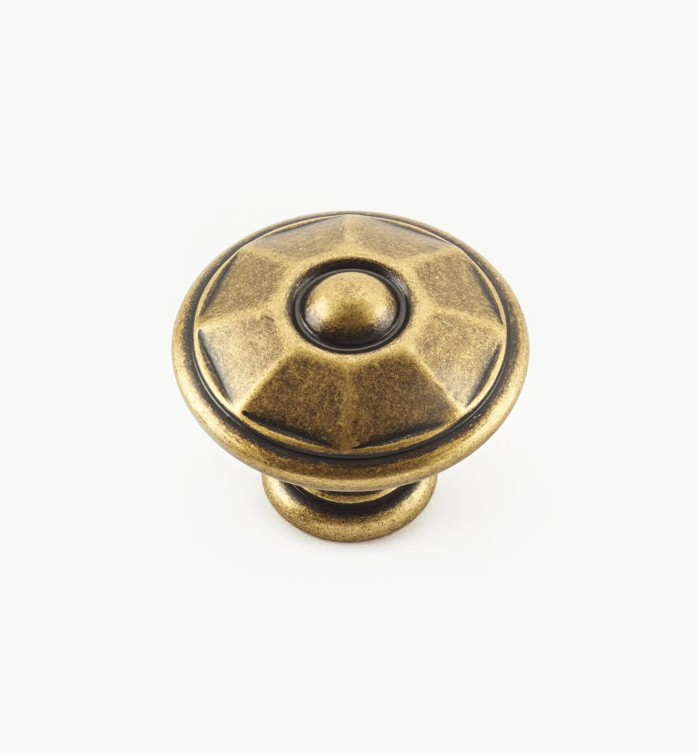 Lee Valley Knobs>Faceted Brass Knobs