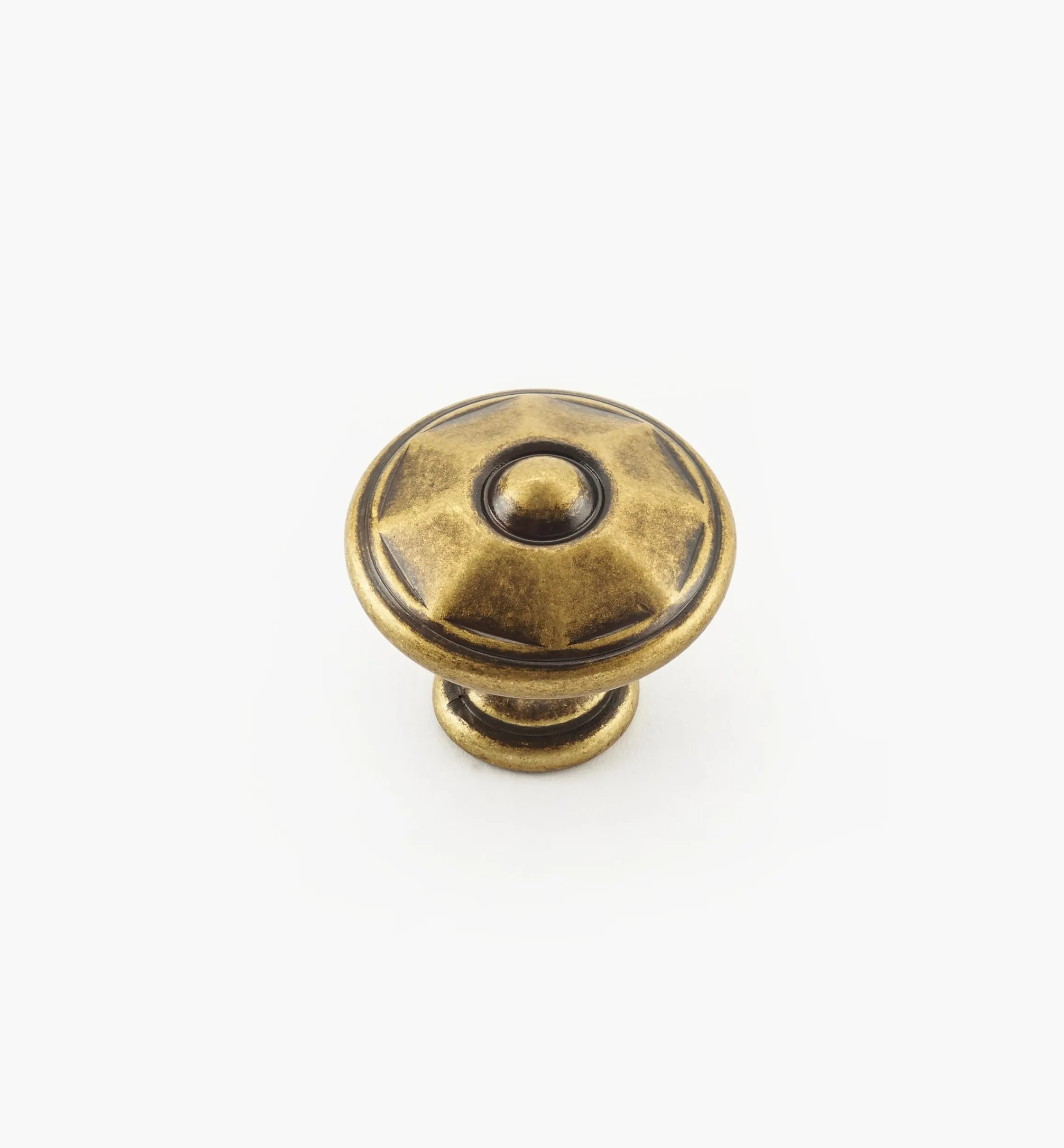 Lee Valley Knobs>Faceted Brass Knobs
