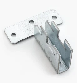 Lee Valley Storage Organization>Fast-Mount Bracket For Galvanized Heavy-Duty Shelving System